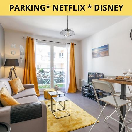 The Sunshine- Appart Cosy Proche Paris-Disney Avec Parking Prive Dans Residence Meaux Exterior photo