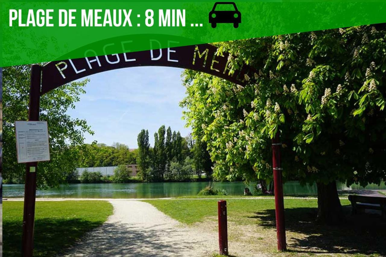 The Sunshine- Appart Cosy Proche Paris-Disney Avec Parking Prive Dans Residence Meaux Exterior photo