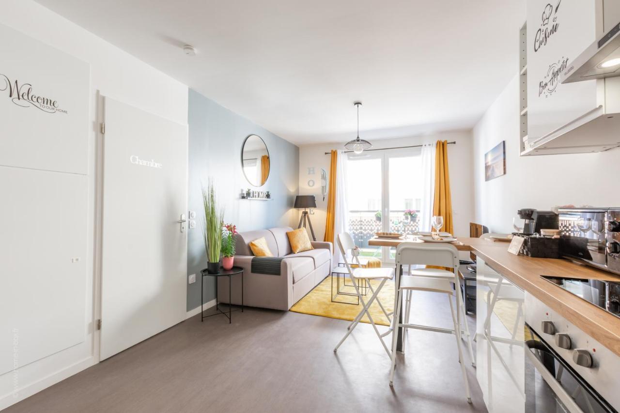 The Sunshine- Appart Cosy Proche Paris-Disney Avec Parking Prive Dans Residence Meaux Exterior photo